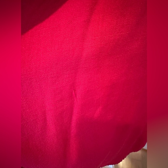 Red Midi Dress - Button Down - Small - Picture 3 of 9